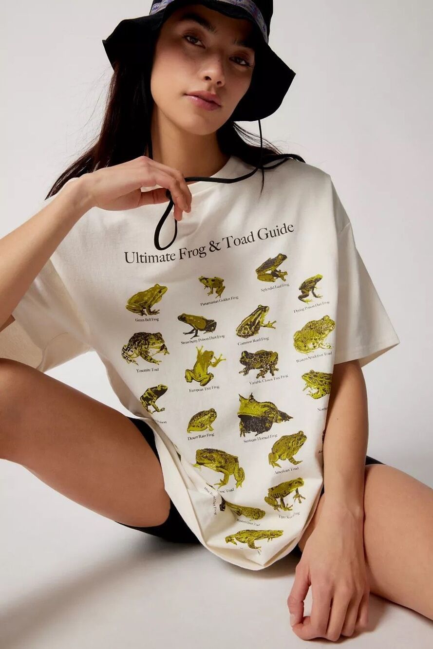 Urban Outfitters Ultimate Frog & Toad Guide Tee shirt in Ivory M/L NWOT